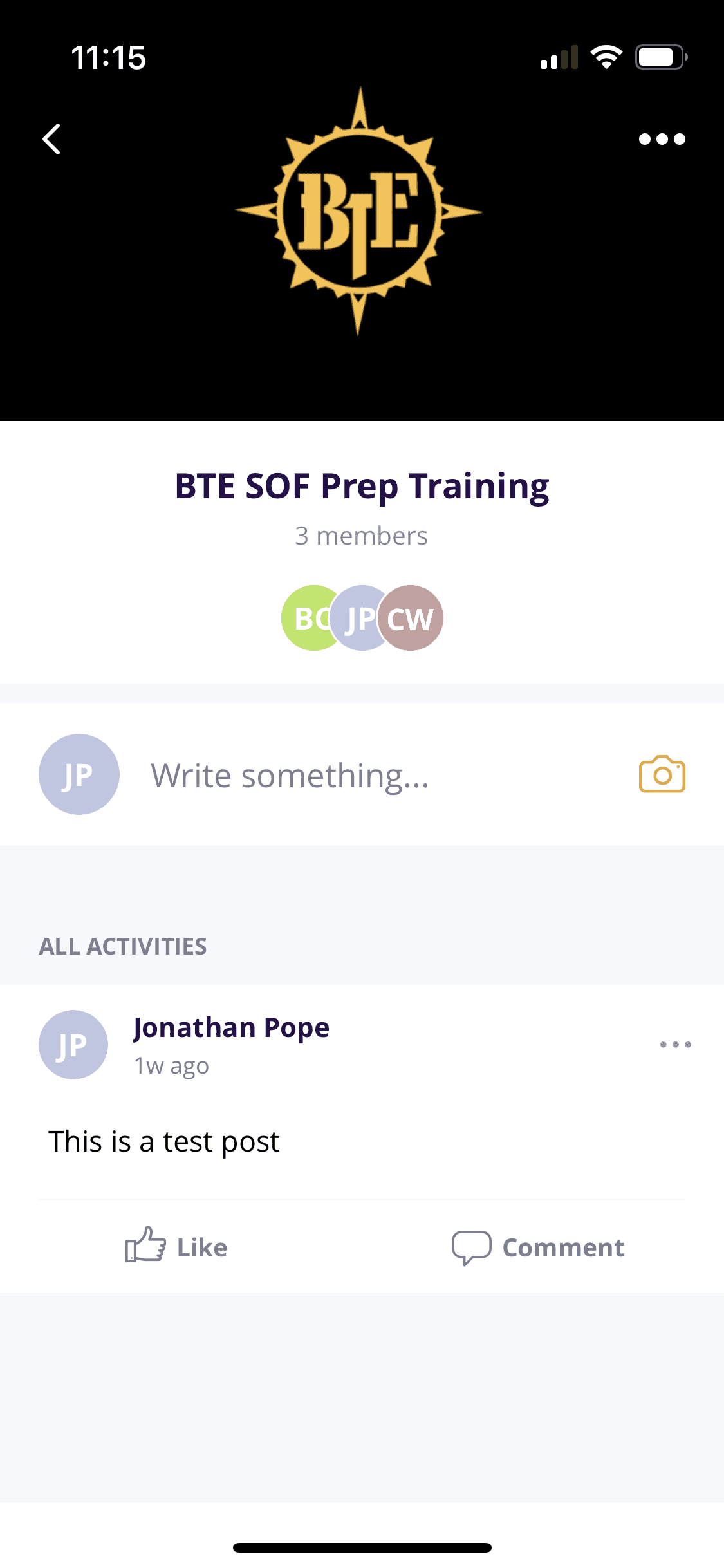 Building the Elite SOF training app mobile screenshot of forum